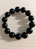 Pure Obsidian Bracelet – 16mm Beads | Deep Hydration · Powerful Protection